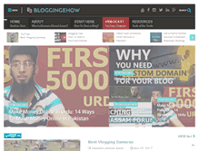 Tablet Screenshot of bloggingehow.com